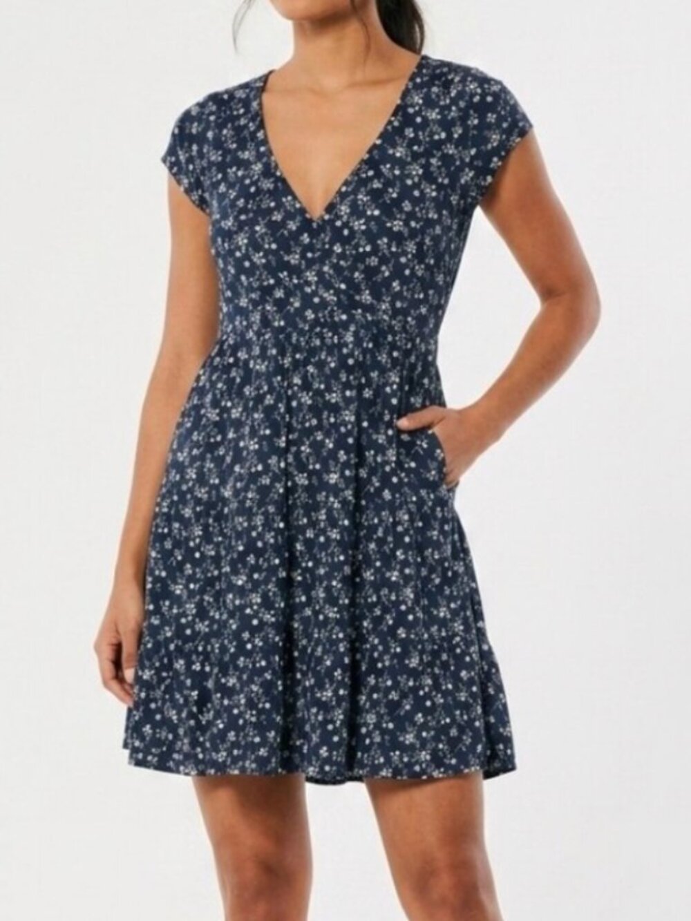 Blue Floral Minidress